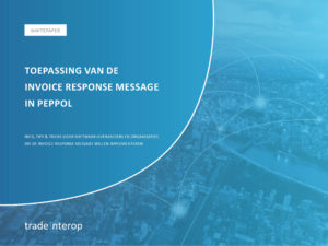 Front of white paper invoice response message